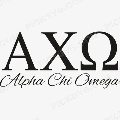 Alpha Chi Omega Letter Svg