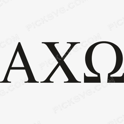 Alpha Chi Omega Letter Alpha Chi Omega Letter Svg - Fraternity Sorority