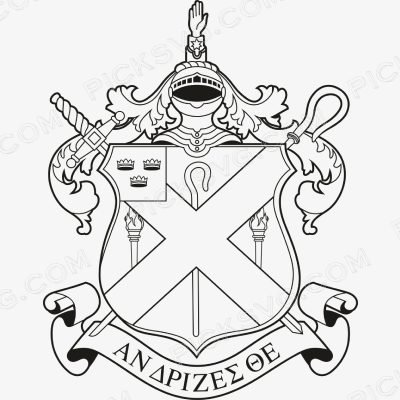 Alpha Chi Rho Black crest Alpha Chi Rho Svg - Fraternity Sorority