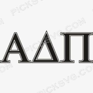 Alpha Delta Pi Greek Letter Logo Svg - Fraternity Sorority
