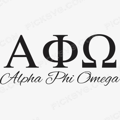 Alpha Phi Omega Letter Black Alpha Phi Omega Letter Black Svg - Fraternity Sorority