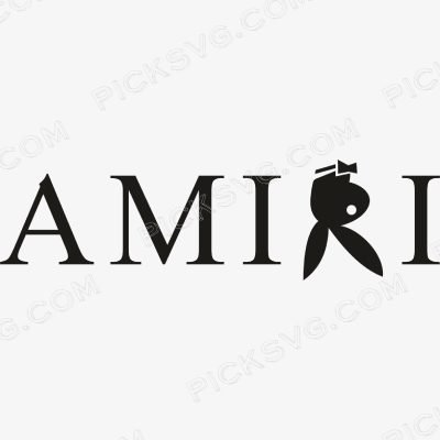 Amiri PlayBoy Svg - Fashion Brands SVG