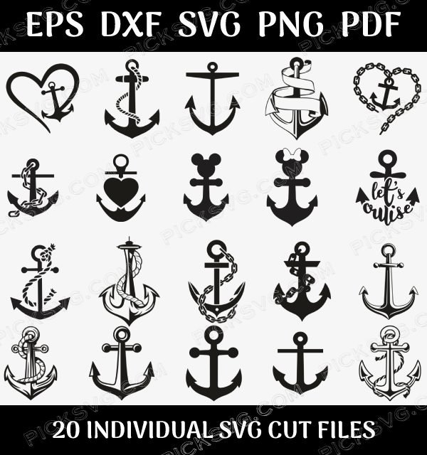 Anchor Logo Bundle Svg Anchor Logo Bundle Svg - Design Bundle SVG
