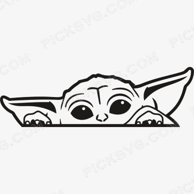 Baby Yoda Face Baby Yoda Face Svg - Cartoon Characters Svg