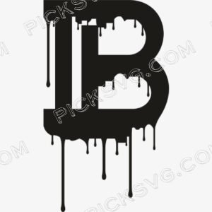 Balmain B Drip Logo Svg - Fashion Brands SVG