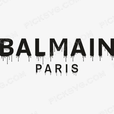 Balmain Paris Drip logo Balmain Paris Drip Logo Svg - Fashion Brands SVG