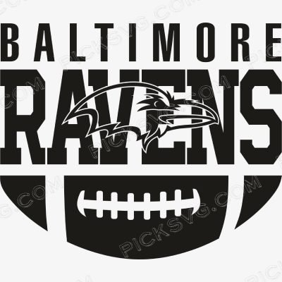 Baltimore Ravens Ball Black Logo Baltimore Ravens Ball Black Logo Svg - Sports Logos