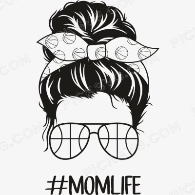 Basketball MomLife Black Basketball MomLife Black Svg - Sports Logos
