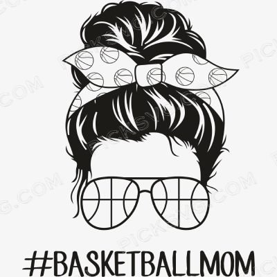 BasketballMom Black Basketball Mom Svg - Miscellaneous SVG