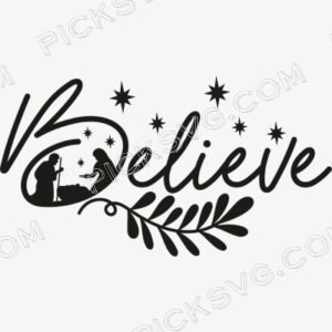 Believe svg christmas svg