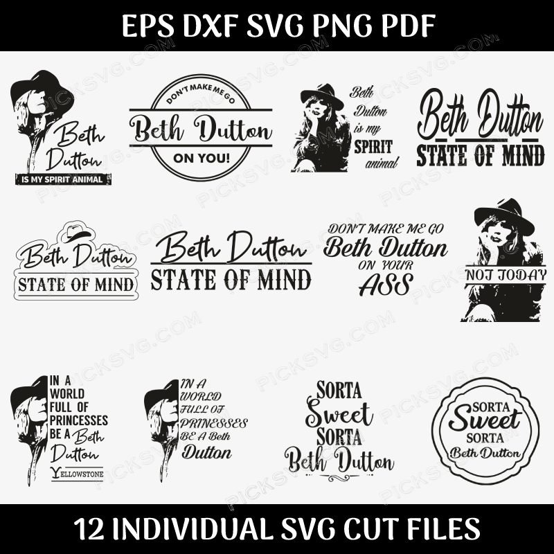 Beth Dutton Bundle Svg Beth Dutton Bundle Svg - Design Bundle SVG