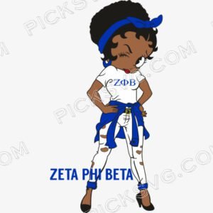 BettyBoop Zeta Phi Beta Svg