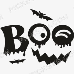 Boo Halloween pumpkin