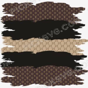 Brown and Black Swipes Lv Svg