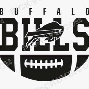 Buffalo Bills Ball Black Logo Svg - Sports Logos