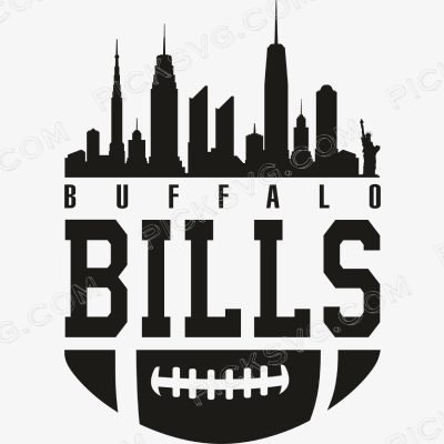 Buffalo Bills Tower Black svg Buffalo Bills Tower Black Svg - Sports Logos