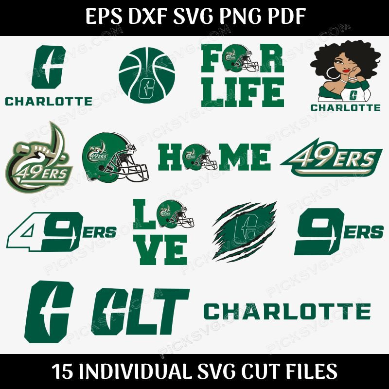 Charlotte 49ers Bundle Svg Charlotte 49ers Bundle Svg - Design Bundle SVG