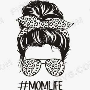 Cheetah Print MomLife Black