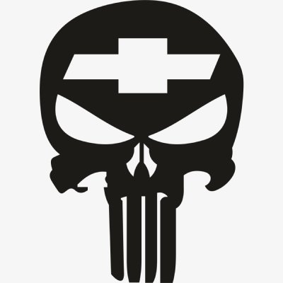 Chevrolet Punisher Skull Chevrolet Punisher Skull Svg - Motor logos SVG