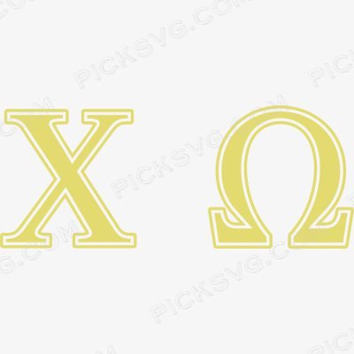 Chi Omega Letter Svg - Fraternity Sorority