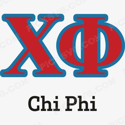 Chi Phi Letter Chi Phi Letter Svg - Fraternity Sorority