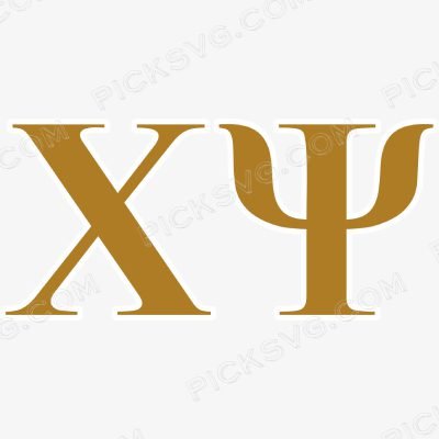Chi Psi Letter Chi Psi Letter Svg - Fraternity Sorority