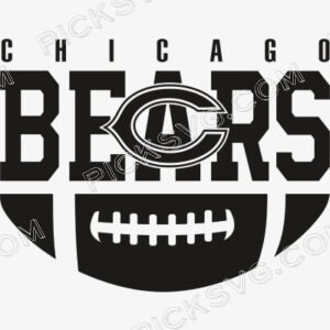 Chicago Bears Ball Black Logo Svg - Sports Logos