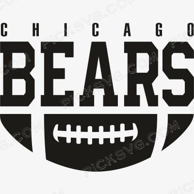 Chicago Bears Ball Black Svg Chicago Bears Ball Black Svg - Sports Logos
