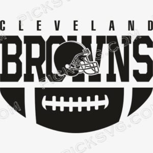 Cleveland Browns Ball Black Logo