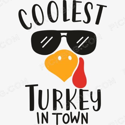 Coolest Turkey in Town Thanksgiving Svg Coolest Turkey in Town Thanksgiving Svg - Miscellaneous SVG
