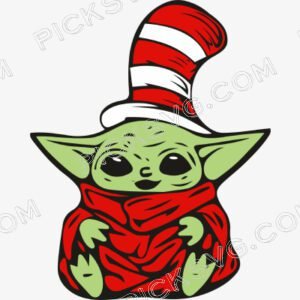 Cute Yoda Dr Seuss Day Svg - Cartoon Characters Svg