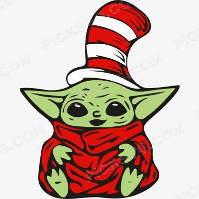 Cute Yoda Dr Seuss Day Svg - Cartoon Characters Svg