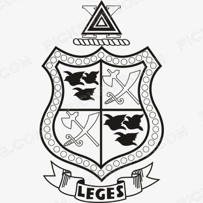 Delta Chi Black Crest Svg