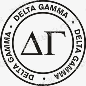 Delta Gamma Circle Logo Svg - Fraternity Sorority