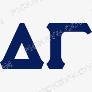 Delta Gamma Greek Letter Logo Svg - Fraternity Sorority