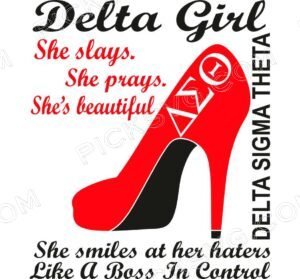 Delta Girl Sandal Svg - Fraternity Sorority