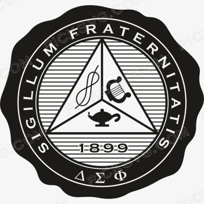 Delta Sigma Phi 1899 Black Delta Sigma Phi 1899 Black Svg - Fraternity Sorority