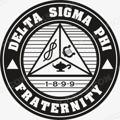Delta Sigma Phi Fraternity Black Delta Sigma Phi Fraternity Black Svg - Fraternity Sorority