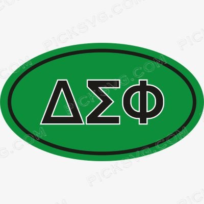 Delta Sigma Phi Oval Fraternity Delta Sigma Phi Oval Fraternity Svg - Fraternity Sorority