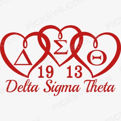 Delta Sigma Theta 1913 Hearts Svg Delta Sigma Theta 1913 Hearts Svg - Delta sigma theta Svg