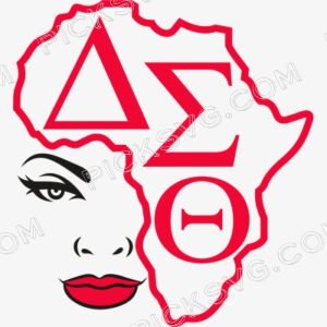 Delta Sigma Theta Maps Africa Svg