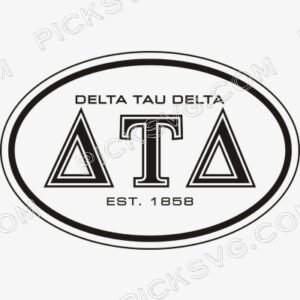 Delta Tau Delta Est 1858 Svg - Fraternity Sorority