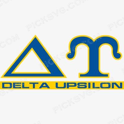 Delta Upsilon Letter Logo Svg Delta Upsilon Letter Logo Svg - Fraternity Sorority