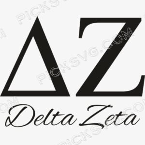 Delta Zeta Greek Letter Svg - Fraternity Sorority