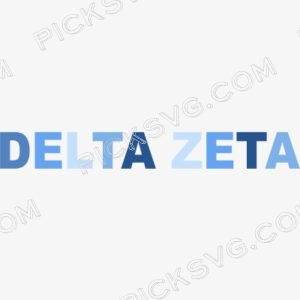 Delta Zeta Letter Vector file - Fraternity Sorority