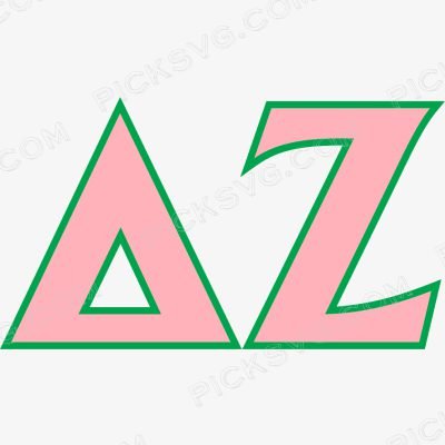 Delta Zeta Letter Svg - Fraternity Sorority
