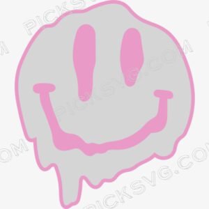Drip Smiley Face Svg - Miscellaneous SVG