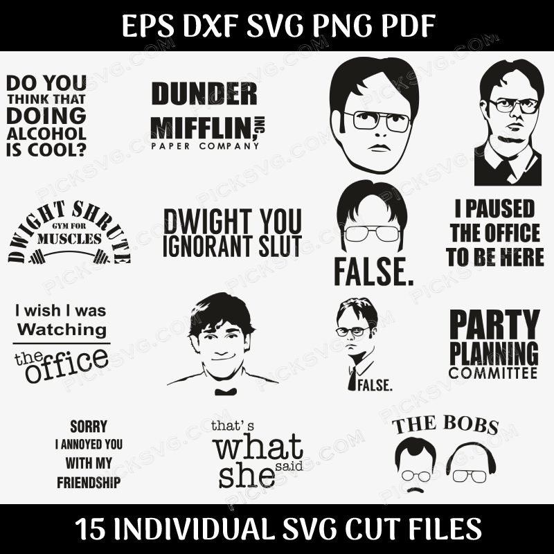 Dwight Shrute Bundle Svg Dwight Shrute Bundle Svg - Design Bundle SVG