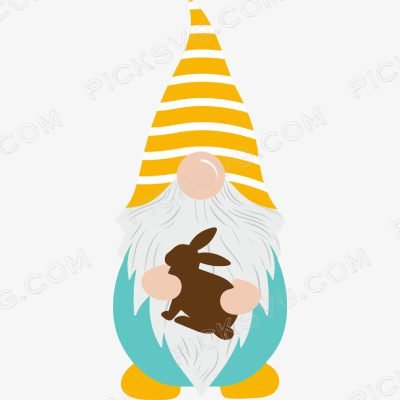 Easter Rabbit Gnome Easter Rabbit Gnome Svg - Miscellaneous SVG
