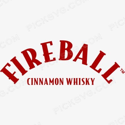 Fireball Cinnamon Whisky Letter Fireball Cinnamon Whisky Png - Brands Logos SVG